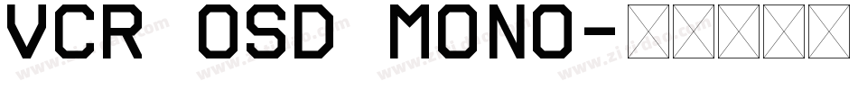 VCR OSD Mono字体转换